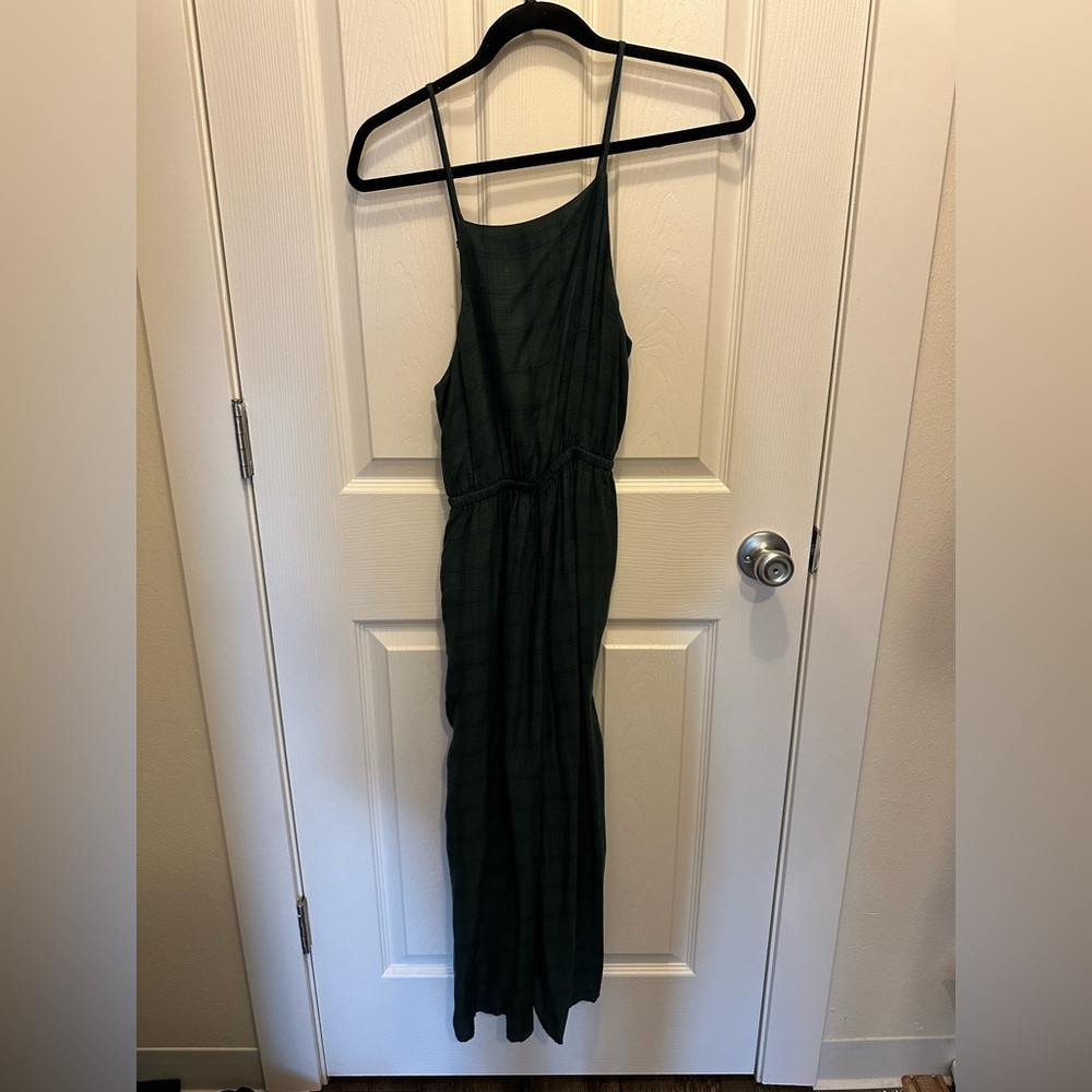 American Eagle Outfitters Black Spaghetti Strap Maxi Romper